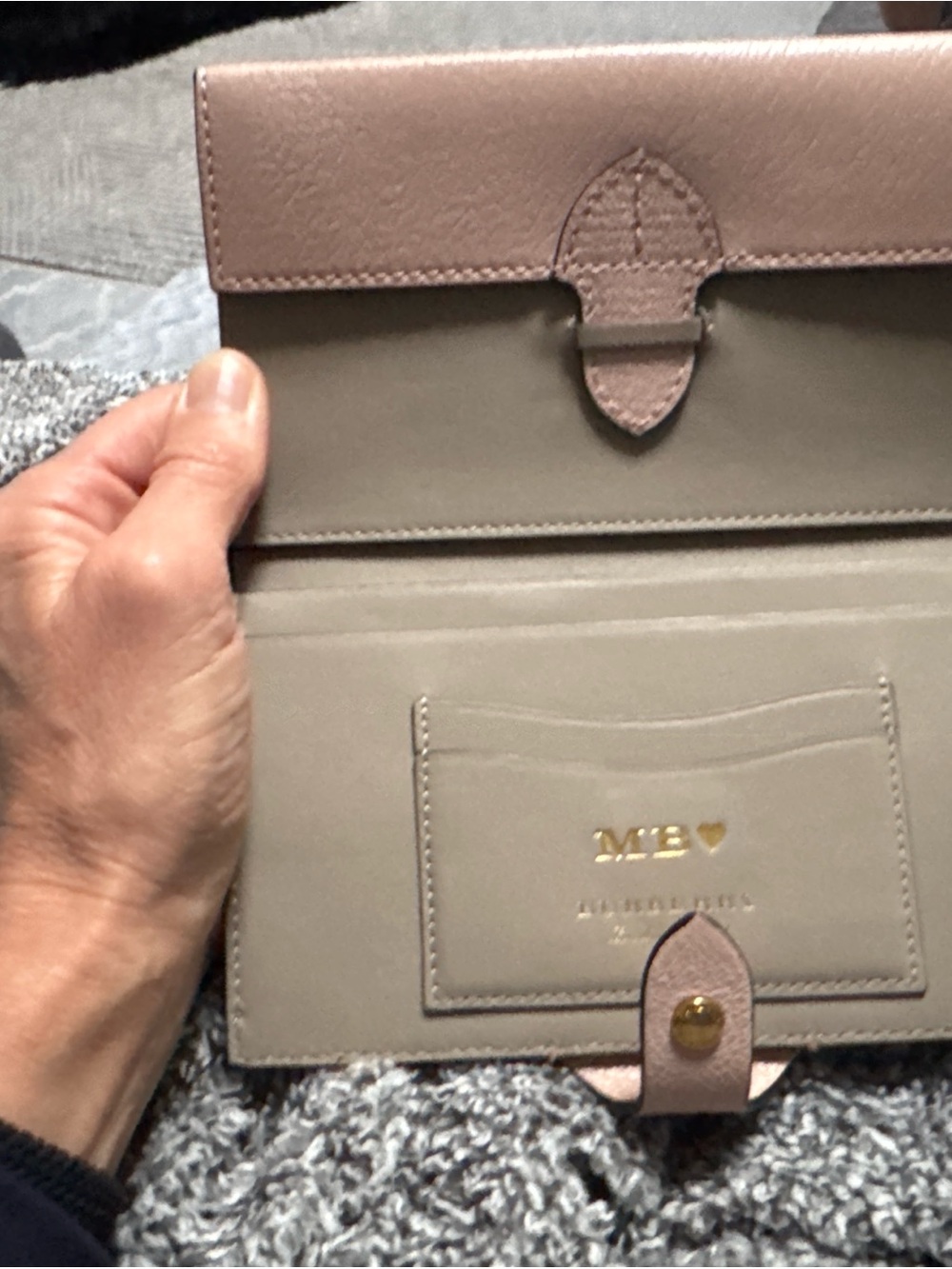 Blush Pink Snap Wallet - Picture 4 of 4